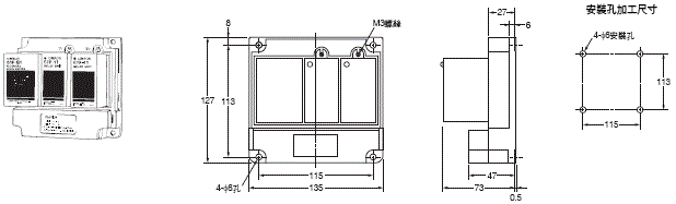 61F-G[] 外觀尺寸 2 