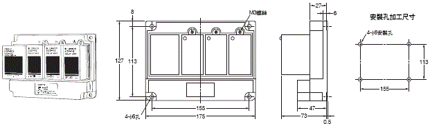 61F-G[] 外觀尺寸 3 