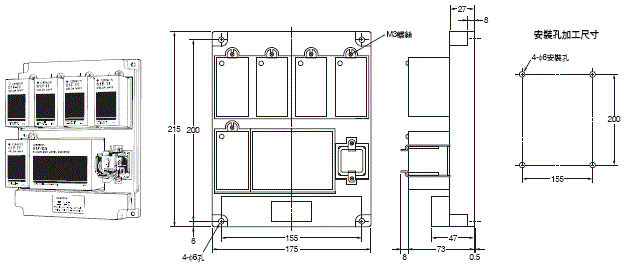 61F-G[] 外觀尺寸 4 