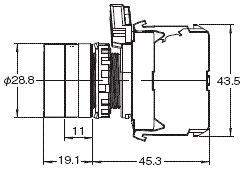 A22NN / A22NL 外觀尺寸 18 