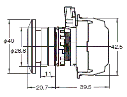 A22NN / A22NL 外觀尺寸 21 