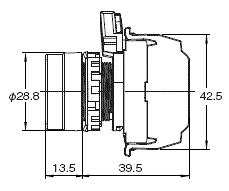 A22NN / A22NL 外觀尺寸 5 