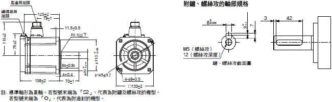 R88M-1[] / R88D-1SN[]-ECT 外觀尺寸 61 