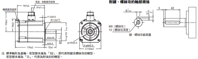 R88M-1[] / R88D-1SN[]-ECT 外觀尺寸 69 