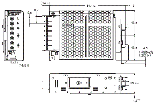 S8FS-G 外觀尺寸 12 