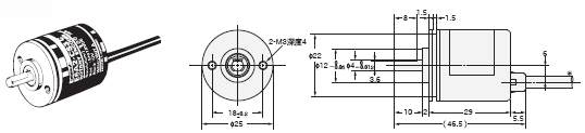 E6A2-C 外觀尺寸 1 